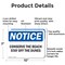 Signmission Conserve The Beach Stay Off The Dunes, 10 in W x Rectangle, Aluminum OS-2PACK-NS-A-710-L-10791 - alternate 7